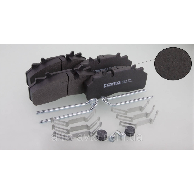 Колодки тормозные WABCO PAN 19 (DAF, Renault, SAF) с монтажным комплектом ➤ 29126WVA Колодки тормозные WABCO PAN 19 (DAF, Renault, SAF) с монтажным комплектом ➤ 29126WVA