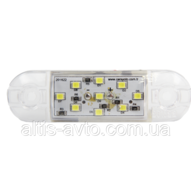 Фонарь габаритный 9 LED белый ➤ 201622-B Фонарь габаритный 9 LED белый ➤ 201622-B