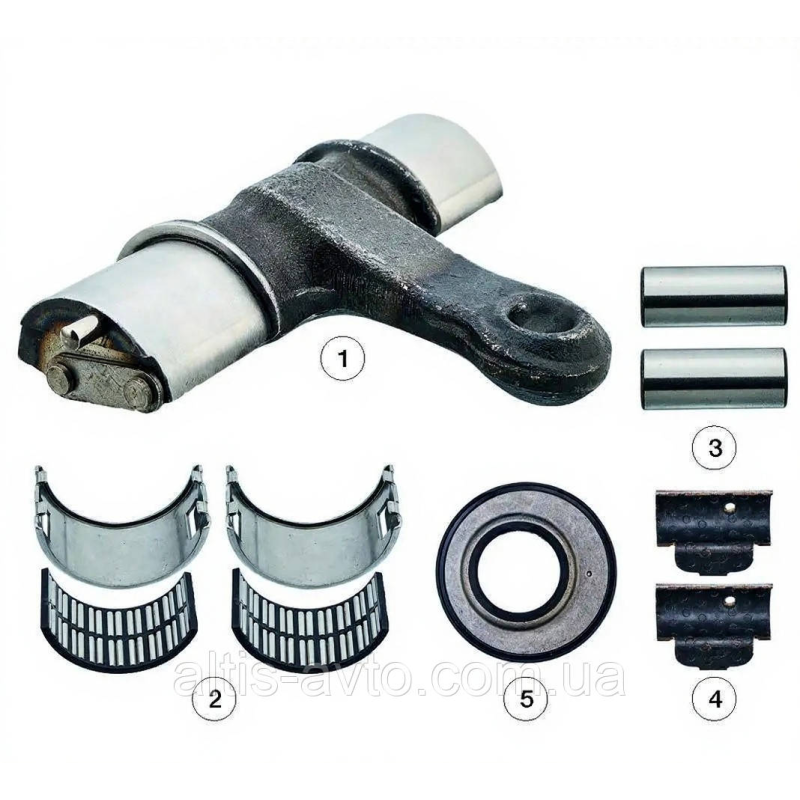 Ремкомплект суппорта MERITOR DUCO, регулятор, подшипники, правая сторона SJ4097 (Andtech) 0810 20
