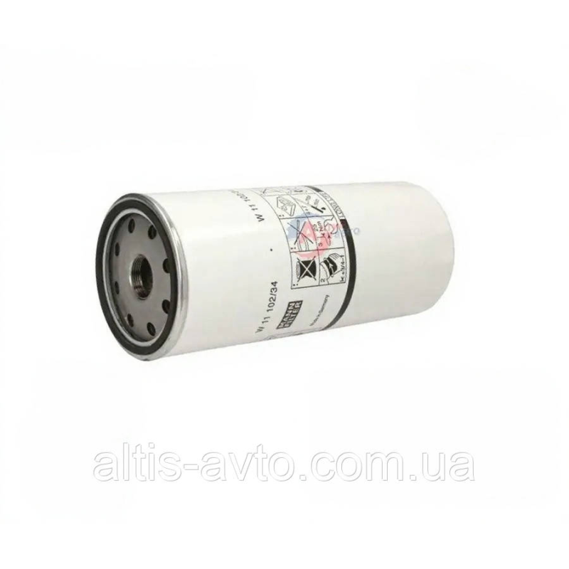 Масляный фильтр Рено Магнум, Мидлум, Премиум Керакс вкручиваемый Mann Filter W11102/34