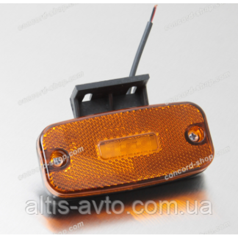 Фонарь габаритный комбинированый LED+неон желтый, метал. высокий ➤ MG102033 Фонарь габаритный комбинированый LED+неон желтый, метал. высокий ➤ MG102033
