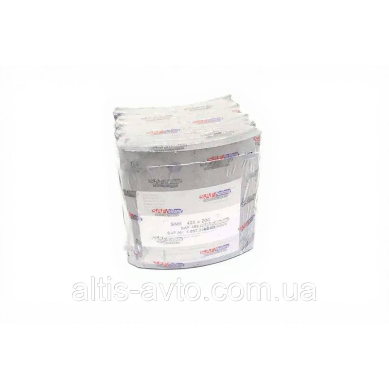 Тормозные накладки (комплект на ось) 420х203,2 станд. SAF (оригинал SAF) 3057396600