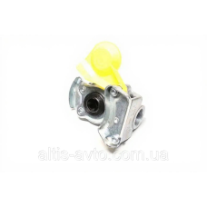 Головка соединительная М22x1.5 с/к желтый MERCEDES, MAN (оригинал Wabco) 4522002120