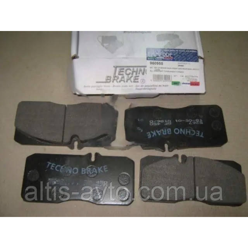Тормозные колодки (комплект на ось) MAN L2000 (Techno Brake) 960955E3