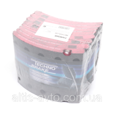 Тормозные накладки (комплект на ось) 420х180 2-й рем. BPW, KASSBOHRER, SAF (Techno Brake) AC1150+