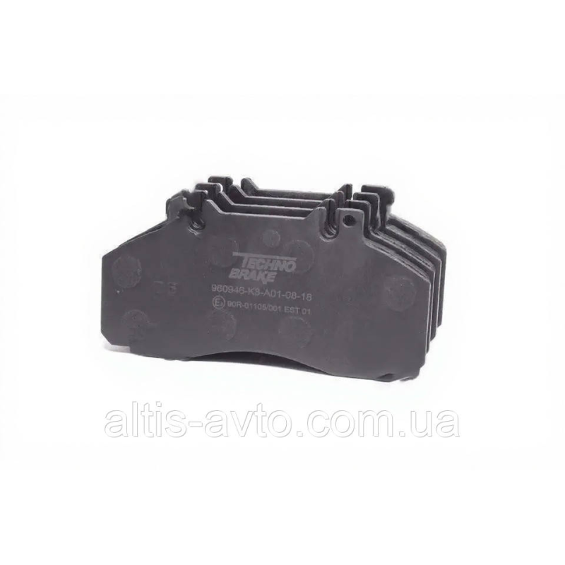 Тормозные колодки (комплект на ось) Mercedes Vario 814, 815, 612 (Techno Brake) 960946E3