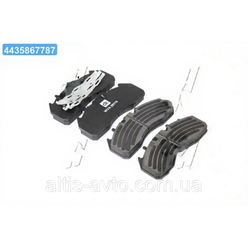 Тормозные колодки (комплект на ось) Renault Premium, Magnum, ROR, VOLVO  DK 29174PRO
