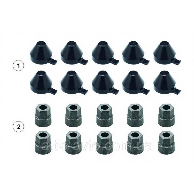 Ремкомплект суппорта (заглушки-10шт, гайки-10шт) KNORR SN5,6,7, SK7 (Andtech) 0810 10234