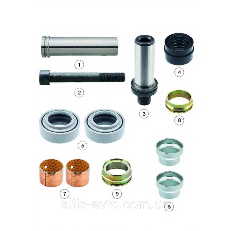 Ремкомплект суппорта MERITOR ELSA1 MCK1103 (Andtech) 0810 20245 Ремкомплект суппорта MERITOR ELSA1 MCK1103 (Andtech) 0810 20245