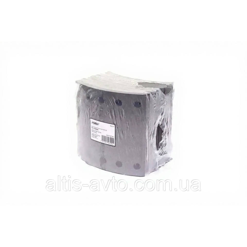 Тормозные накладки (комплект на ось) (без закл) Premium 420х200 станд. BPW, DAF SB, SAF (RIDER) 19094/0