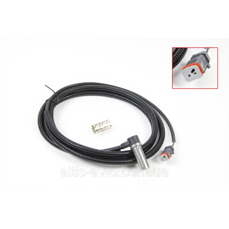 Датчик ABS Renault Premium, Magnum, Magnum E–Tech угловой с втулкой, в оплетке ➤ 486000072