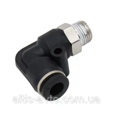 Фиттинг угловой пластик M10–D6 пластик ➤ MG35955