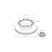 Диск тормозной ABS, ROR DX195, ELSA195 вент. c ABS ➤ 21225115 Диск тормозной ABS, ROR DX195, ELSA195 вент. c ABS ➤ 21225115