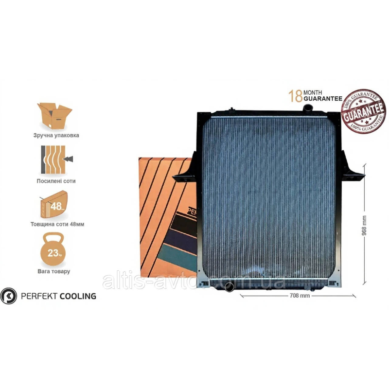 Радиатор с рамой Renault Premium DCI 5001858489 Радиатор с рамой Renault Premium DCI 5001858489