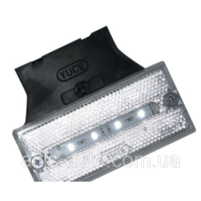 Фонарь габаритный 4 LED вдоль, белый, с кронштейном ➤ YP-03LW