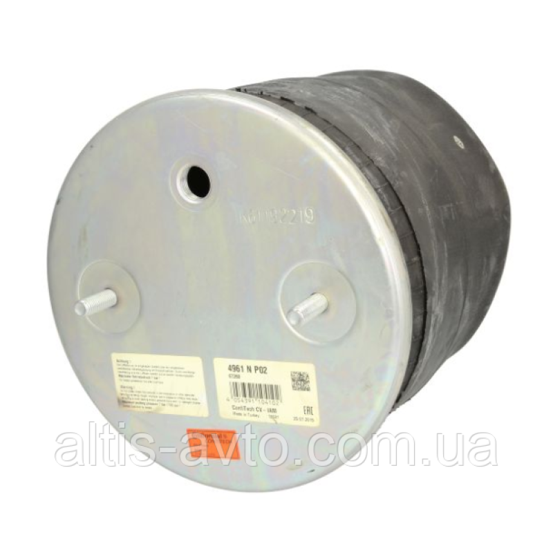 Пневмоподушка BPW 30K, 2 шпильки–воздух 4961NP02, 08412671, 1R11800 ➤ 4961NP02
