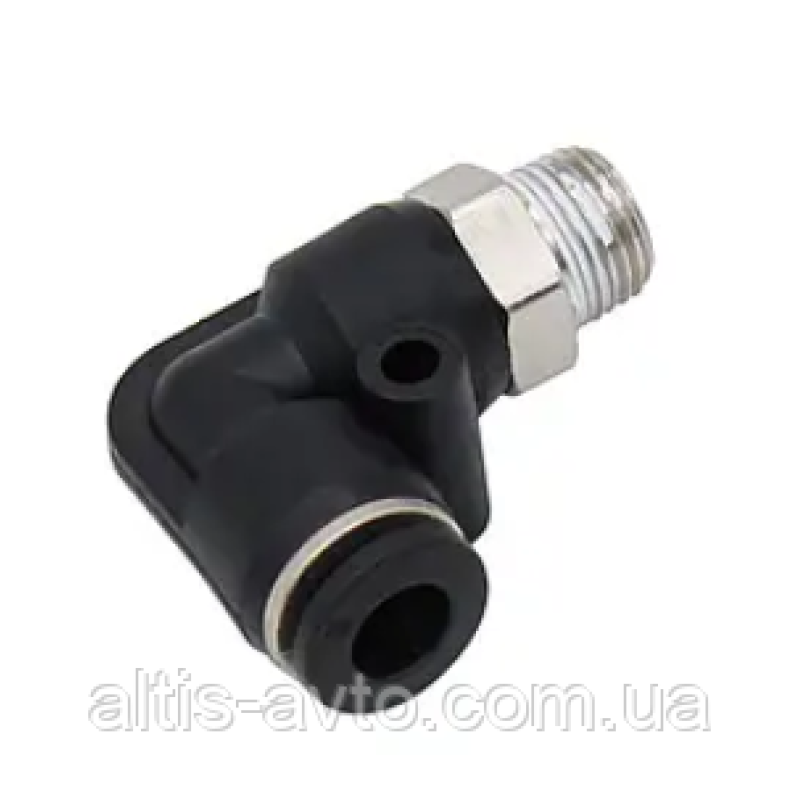Фиттинг угловой пластик M10–D6 пластик ➤ MG35955 Фиттинг угловой пластик M10–D6 пластик ➤ MG35955