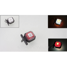 Фонарь габаритный LED+НЕОН КВАДРАТ 24V красно–белый ➤ MG103402