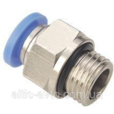 Фиттинг прямой мет/пластик M10x1, 5xD6 ➤ MG100170