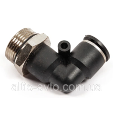 Фиттинг угловой пластик M16x1, 5xD6 ➤ MG100162