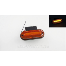Фонарь габаритный ПРОДАЖА КОМПЛЕКТОМ 2ШТ ЦЕНА ЗА 1ШТ12LED, 12–24V овал, желтый ➤ FR0187Y