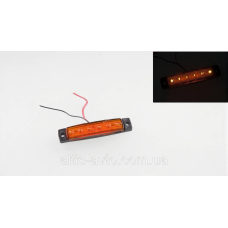 Фонарь габаритный 6 LED вдоль, желтый ➤ FR0172Y