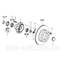 Болт колеса Renault Midlum/ Midliner 5010136699