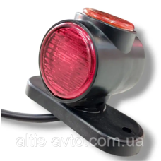 Фонарь габаритный прямой 14 LED трехцветный короткий ➤ MG100773