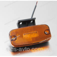 Фонарь габаритный комбинированый LED+неон желтый, метал. высокий ➤ MG102033