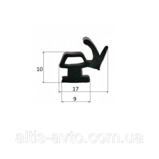 Резиновый уплотнитель Wielton 17х10х9 мм