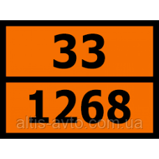 Информационная табличка ADR “Нефтепродукты 33-1268“ Bicma