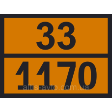 Информационная табличка ADR “Спирт этиловый 33-1170“ Bicma