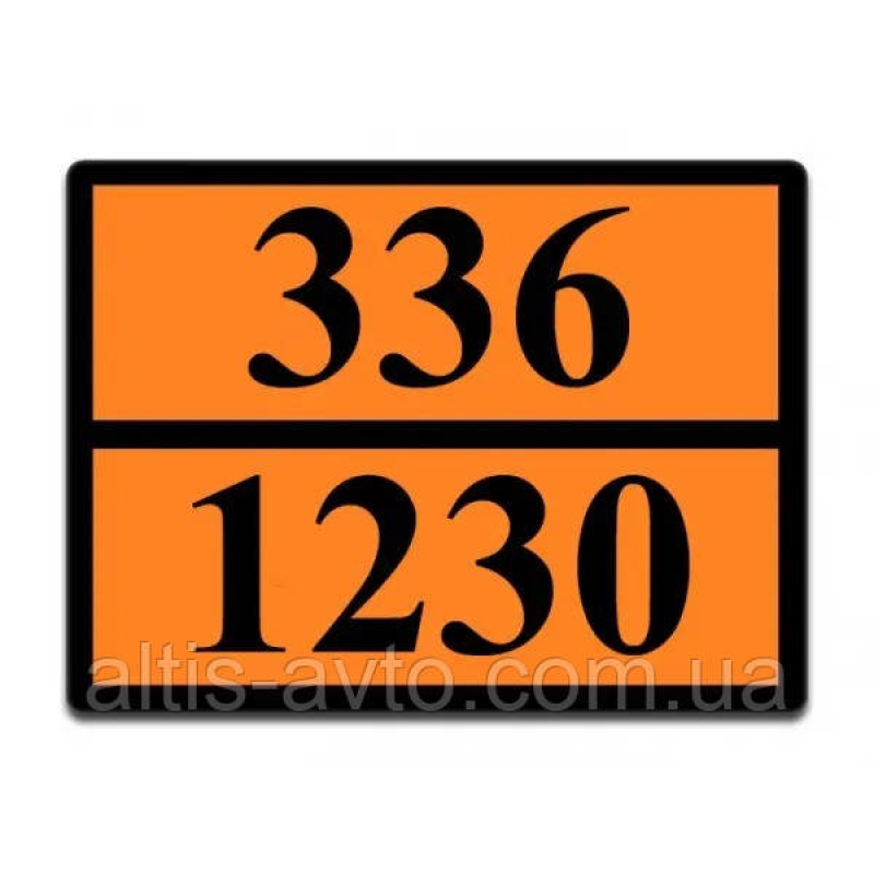 Информационная табличка ADR “Метанол 336-1230“ Bicma Информационная табличка ADR “Метанол 336-1230“ Bicma