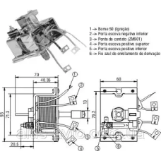 Втягивающее реле стартера DAF, MAN, Mercedes-Benz, Volvo, Scania ➤ Bosch 0330105001