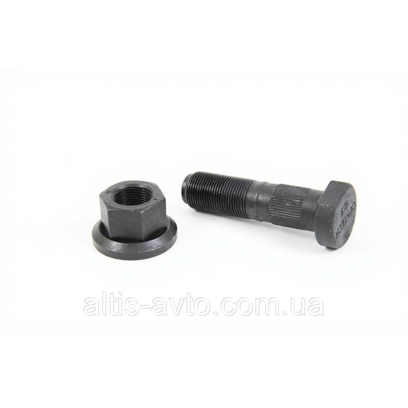 Болт–шпилька колеса с гайкой металл SAF KRS, RLS, RLSM, RLSMG, RSM, SK ZRLS, SKRS, INTRAAX ➤ 3302107800 Болт–шпилька колеса с гайкой металл SAF KRS, RLS, RLSM, RLSMG, RSM, SK ZRLS, SKRS, INTRAAX ➤ 3302107800