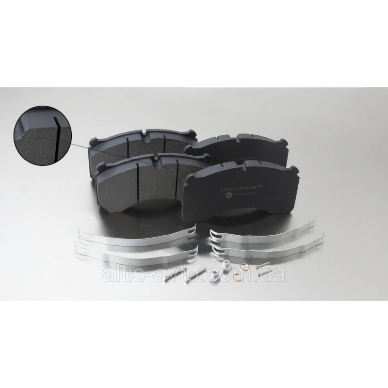 Колодки тормозные дискового тормоза MERITOR DX 195 (ROR, MERITOR LM, LC ➤ 29124WVA Колодки тормозные дискового тормоза MERITOR DX 195 (ROR, MERITOR LM, LC ➤ 29124WVA