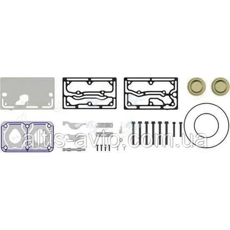 Ремкомплект компрессора полный WABCO, VOLVO FH 12/16, FM9/12, NH12 (YUMAK) RK.01.176.13 Ремкомплект компрессора полный WABCO, VOLVO FH 12/16, FM9/12, NH12 (YUMAK) RK.01.176.13