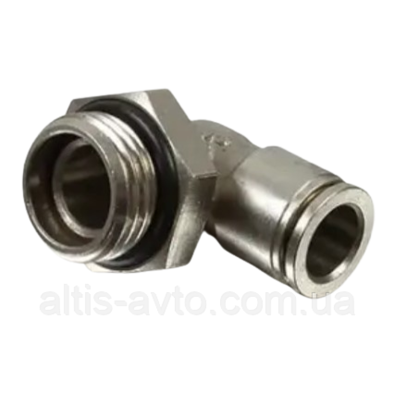 Фиттинг угловой металл M16–D8 ➤ 10585CNT
