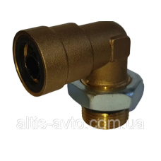 Фиттинг угловой металл M16–D12 ➤ 10600CNT
