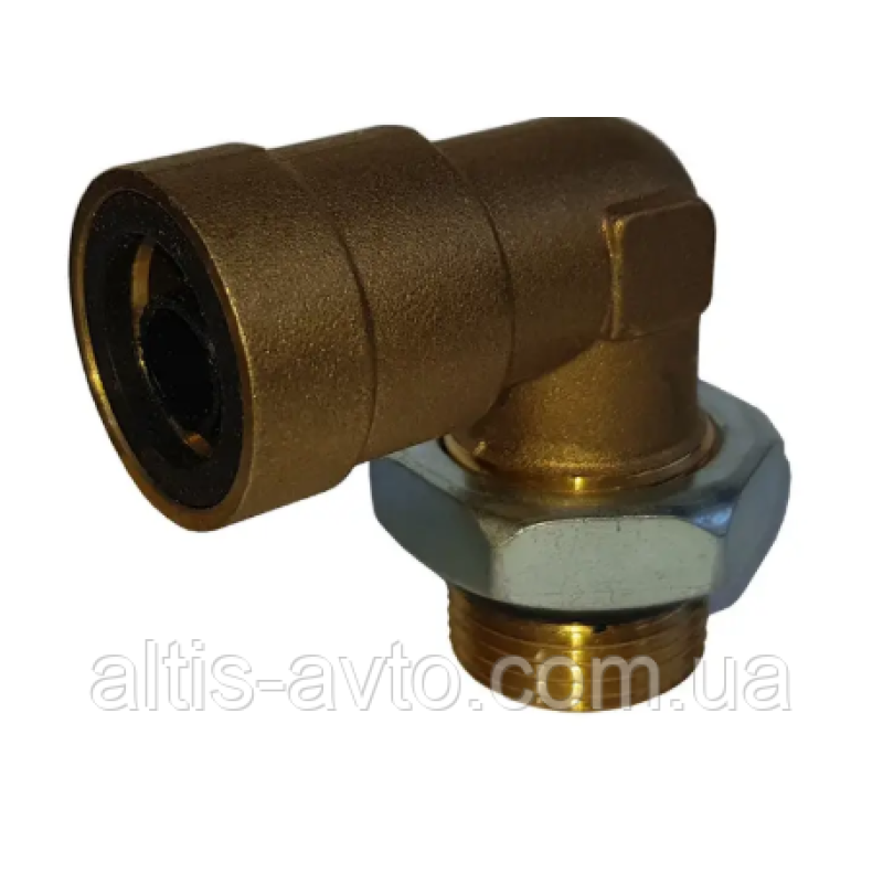 Фиттинг угловой металл M16–D12 ➤ 10600CNT