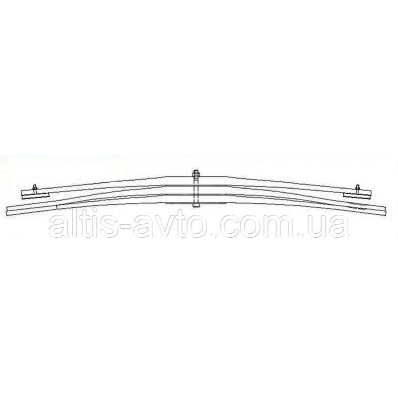 Рессора MAN TGA,TGM,TGS,TGX задний 2/1 листовая (Schomaecker) 72919000 Рессора MAN TGA,TGM,TGS,TGX задний 2/1 листовая (Schomaecker) 72919000