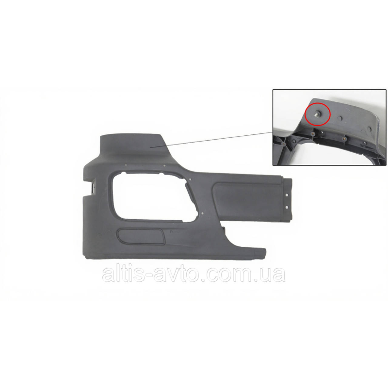 Угол бампера Mercedes Actros (MP1–MP3), Axor ➤ 9438800370 Угол бампера Mercedes Actros (MP1–MP3), Axor ➤ 9438800370