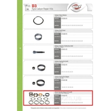 Ремкоплект муфты суппорта Meritor LRG 524–623 ➤ 6143-01
