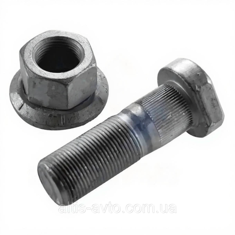 Болт М22*1,5*68 с гайкой М22*1,5*27 SW32 колеса SAF (Sampa) 075.601 Болт М22*1,5*68 с гайкой М22*1,5*27 SW32 колеса SAF (Sampa) 075.601