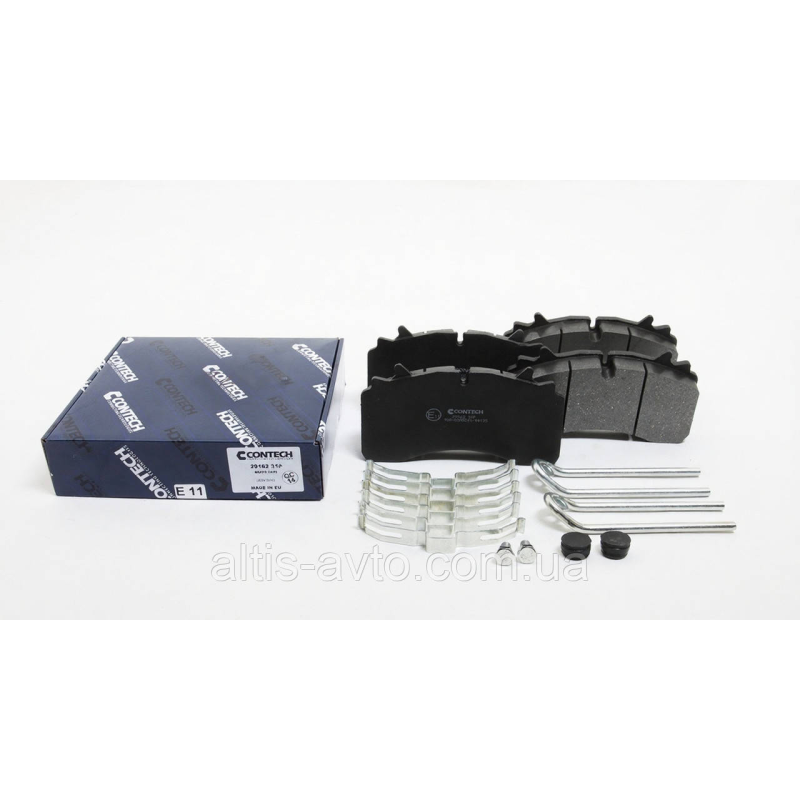 Колодки тормозные дискового тормоза WABCO PAN 22–1, MAXX 22T (DAF, Gigant, SAE, SMB, Kögel ➤ 29162WVA