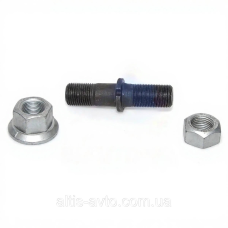 Шпилька М22x1,5xМ22x2x100x46x49 колеса BPW в сборе с гайками (Sampa) 070.714