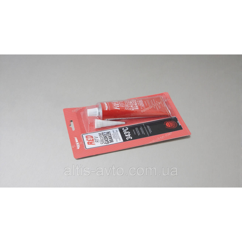 Герметик силиконовый RUNWAY 85г–62C +343C (красный) ➤ RW8500