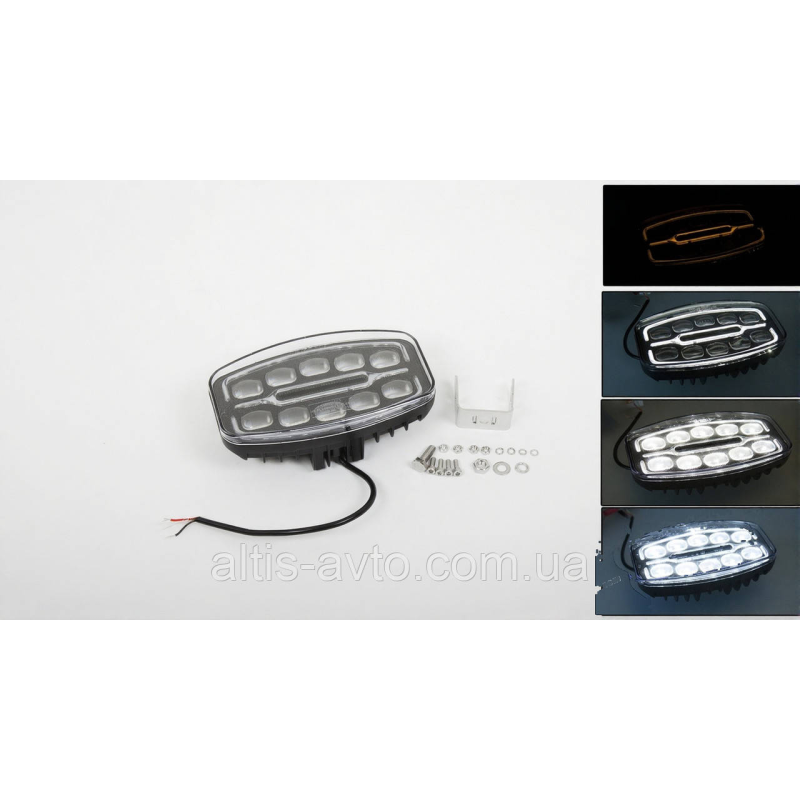 Фара дальнего света LED 9–32V 55W 1400Lm, дальность луча 250м, с динамическим габаритом ➤ MG102732 Фара дальнего света LED 9–32V 55W 1400Lm, дальность луча 250м, с динамическим габаритом ➤ MG102732