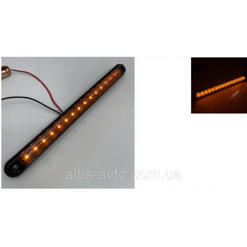 Фонарь габаритный 24В желтый LED вдоль ➤ MG102216 Фонарь габаритный 24В желтый LED вдоль ➤ MG102216