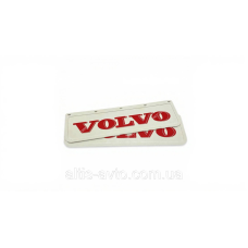 Комплект брызговиков передних белые “VOLVO“ красным, компл. 2шт!!, 3D!! ➤ MG102199